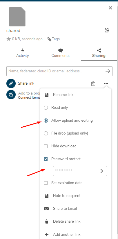 Shared Folder Screenshot