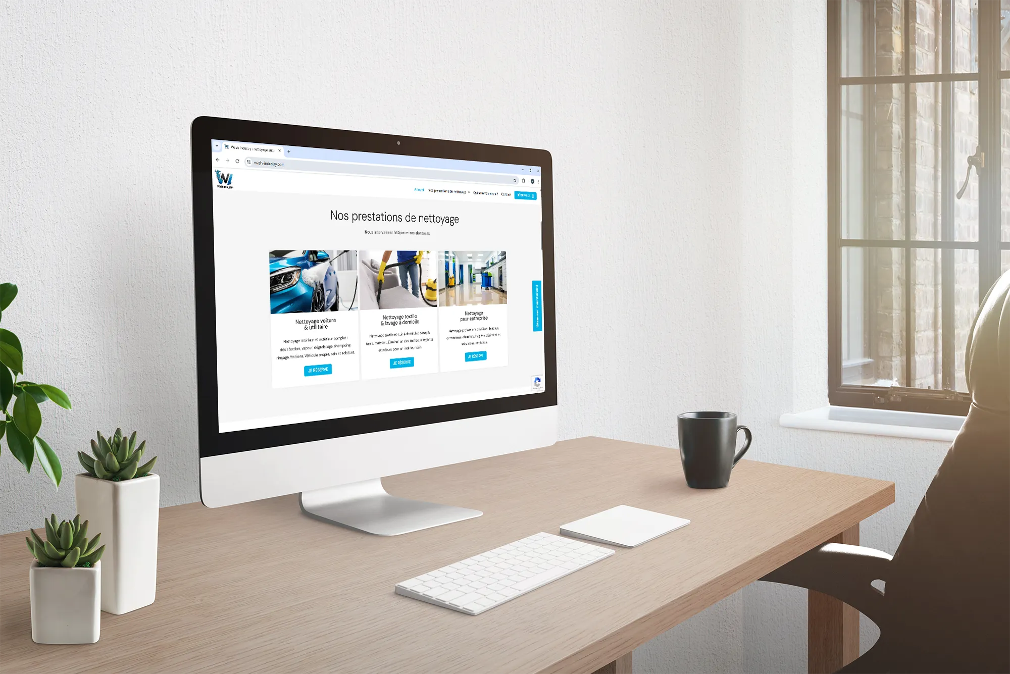 Création site de réservation en ligne Wash Industry