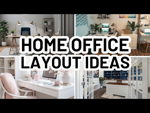 'Video thumbnail for 3 HOME OFFICE LAYOUT IDEAS'