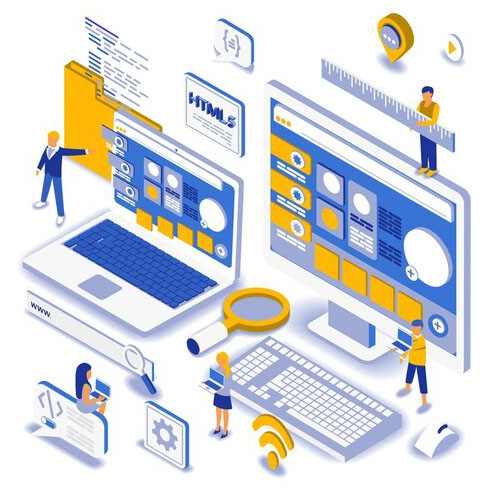 web development modern flat design isometric concept 9209 1147