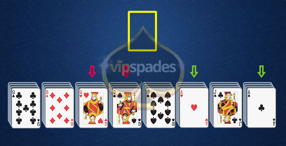 Starting Wish Solitaire grid wish solitaire set up