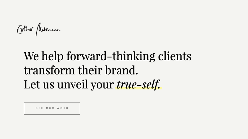 Esther Mohrmann web design example Esther Mohrmann Website Example