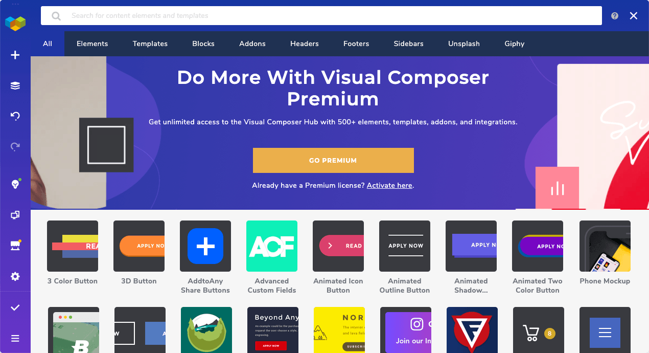 Visual Composer Hub Visual Composer Hub - online marketplace