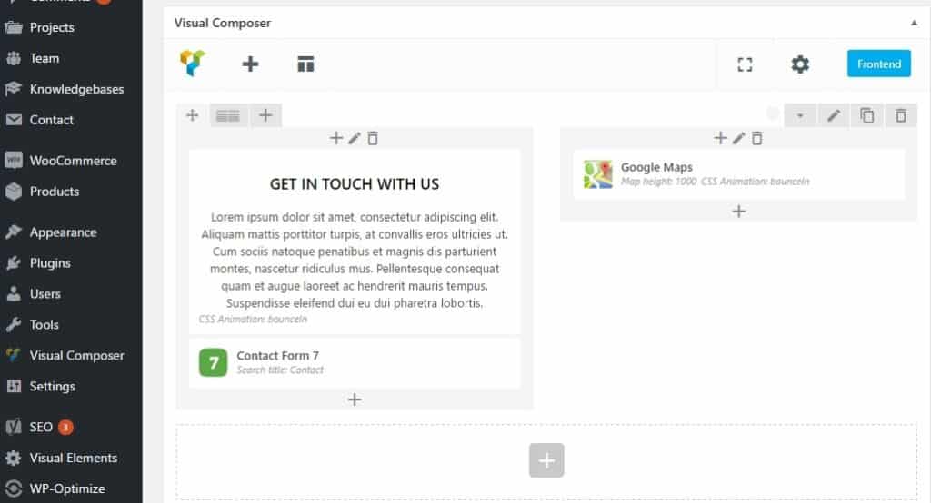 WordPress Contact Page