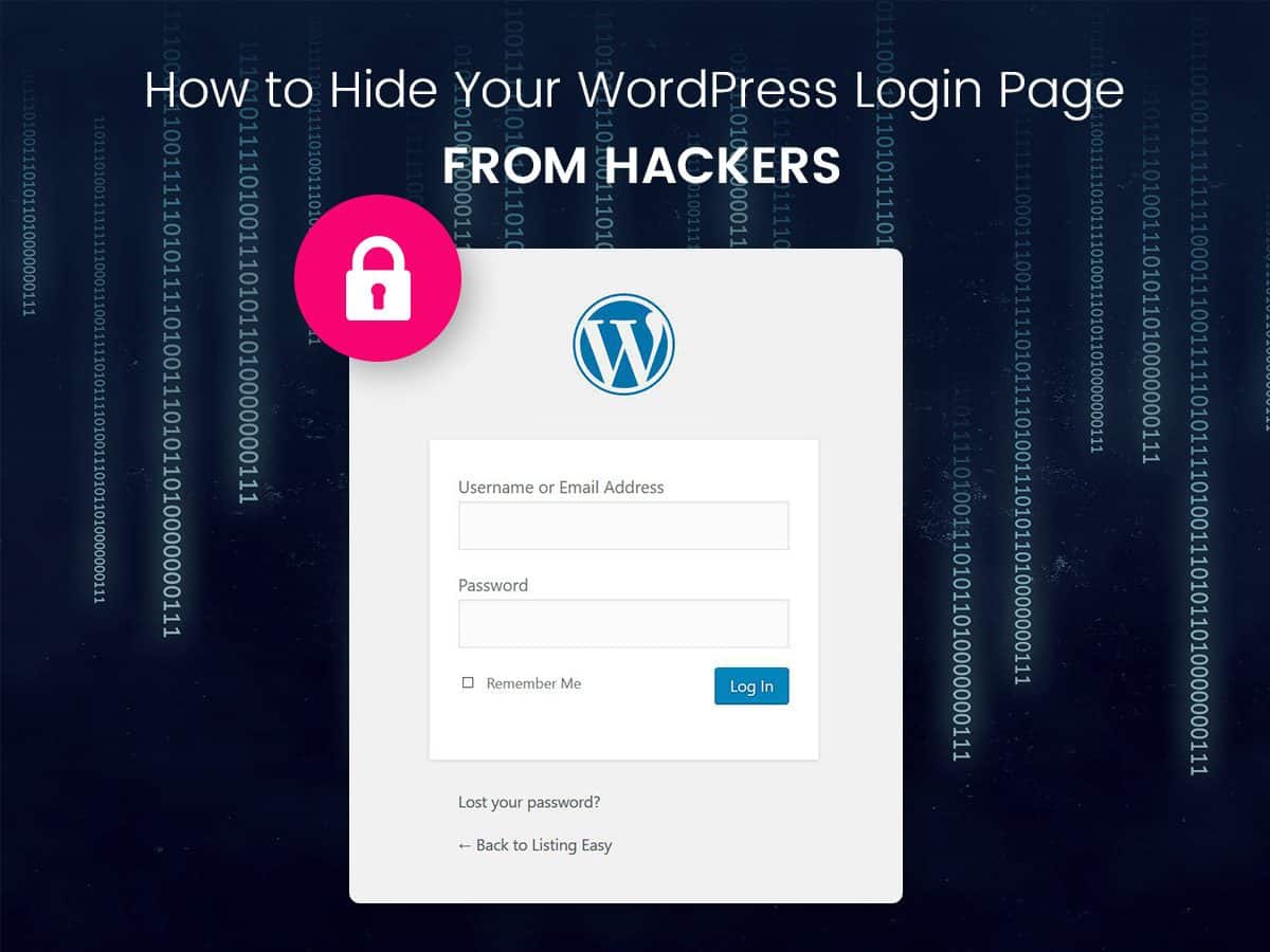 How To Hide WordPress Login Page From Hackers