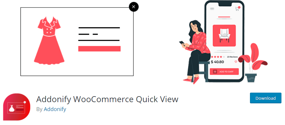 افزونه Addonify WooCommerce Quick View