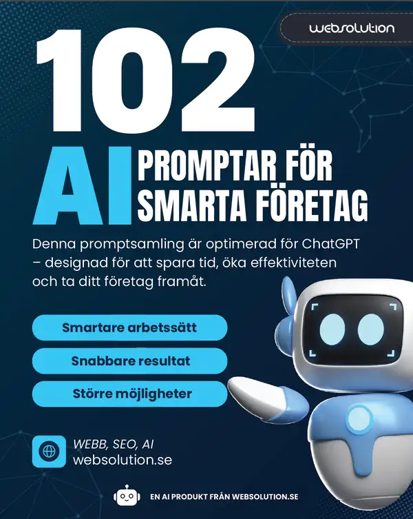 102 färdiga AI-prompter för ChatGPT, för smarta företag