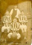 James Maddocks (centre front) Priestfield Rovers 1912 (Priestfield, Ettingshall, Bilston) Image Courtesy of Hilda Sleigh (nee Maddocks)