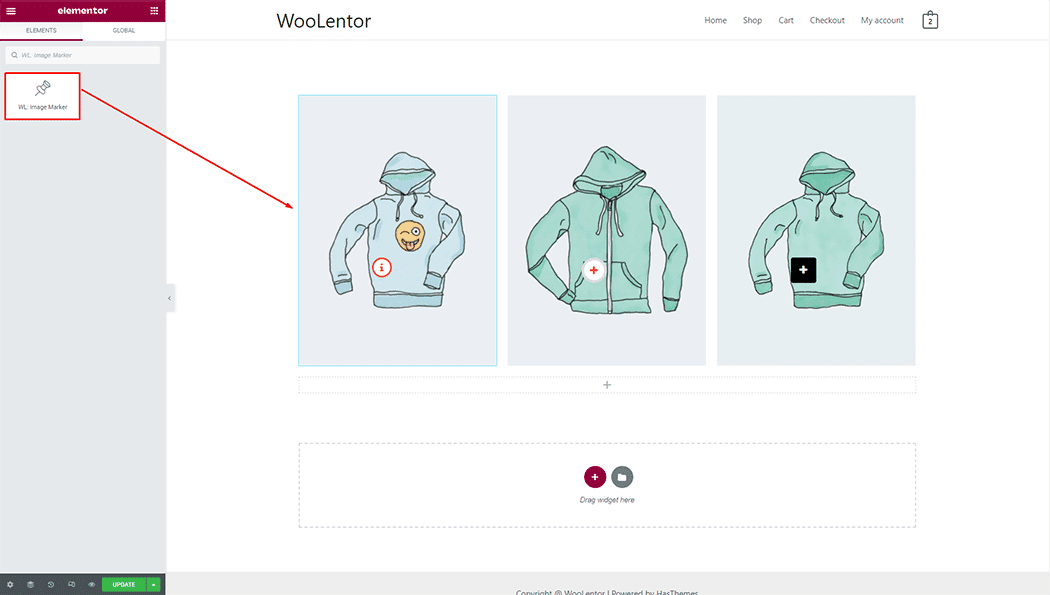 WooLentor Image Marker Widget
