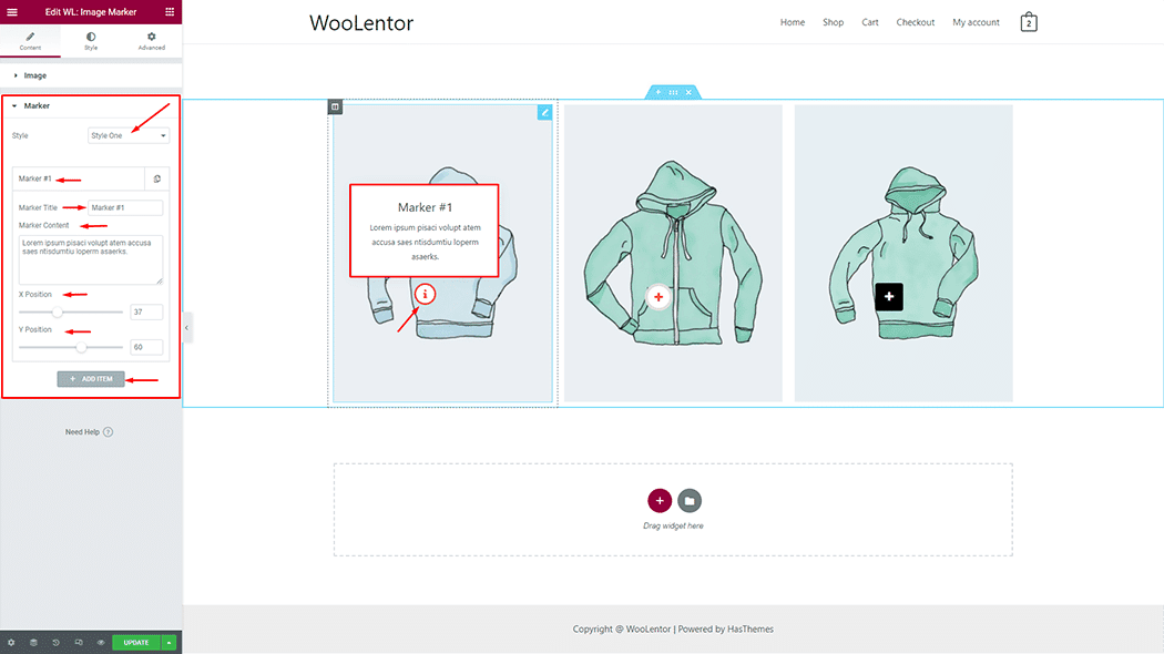 WooLentor Image Marker Widget