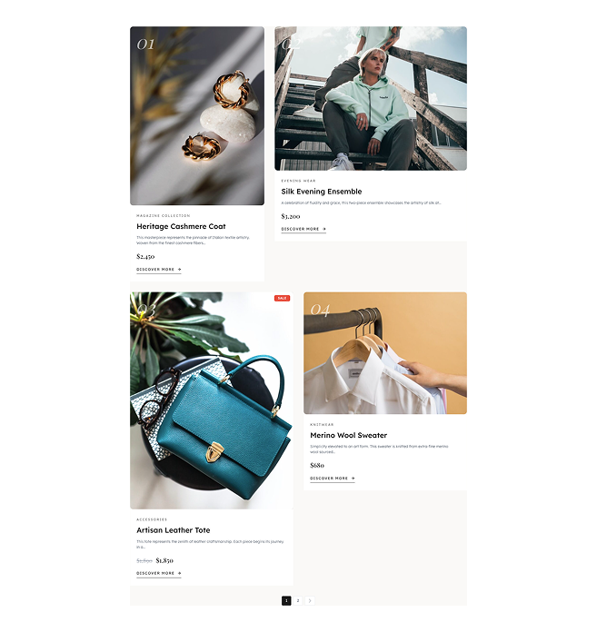 Product Grid – Magazine Block (Styled Lookbook Edition)