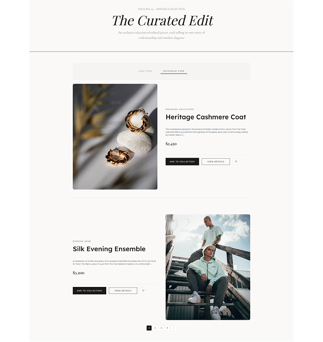 Product Grid – Magazine Block (Tabs for List & Grid)