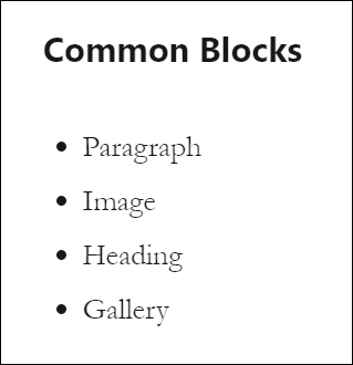An example of unordered list.