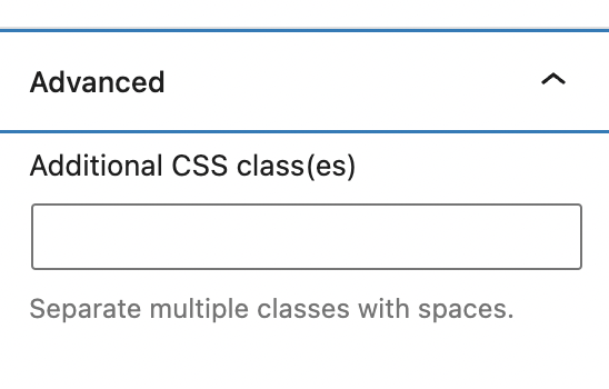Advanced CSS options for the Flickr embed block.