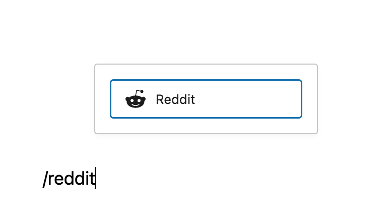 Adding a Reddit embed to a post or page