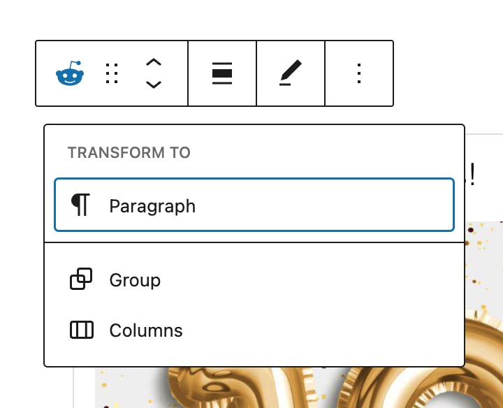 Transform options for the Reddit embed