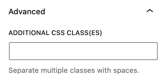Additional CSS Class(es) option for the Reddit Embed block.