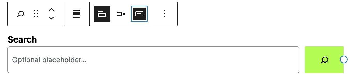 Search button with icon