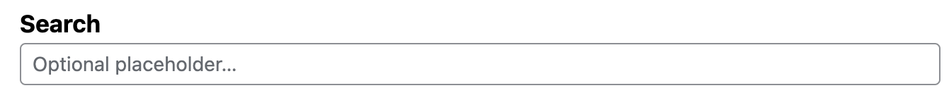 Search block with no button setting