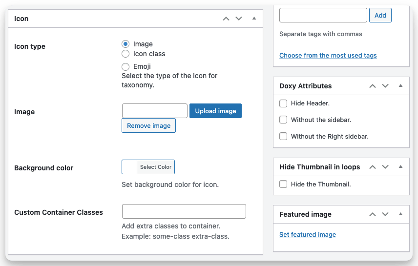 Doxy post Attributes