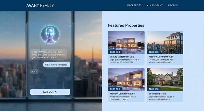 AI property search for real estate manager