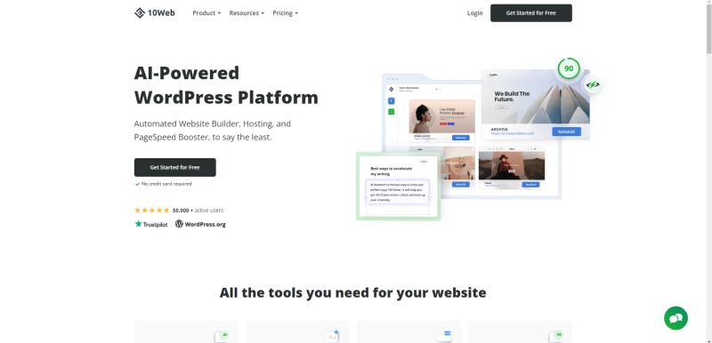10web screenshot