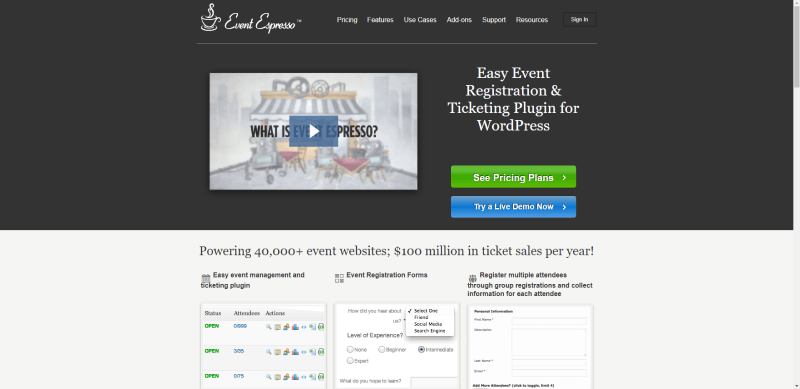 event espresso screenshot