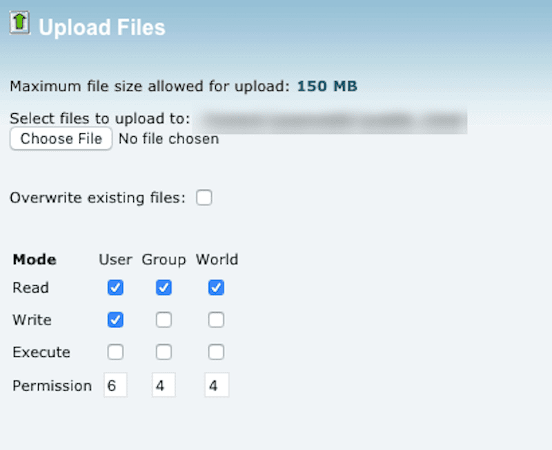 Upload WP Files