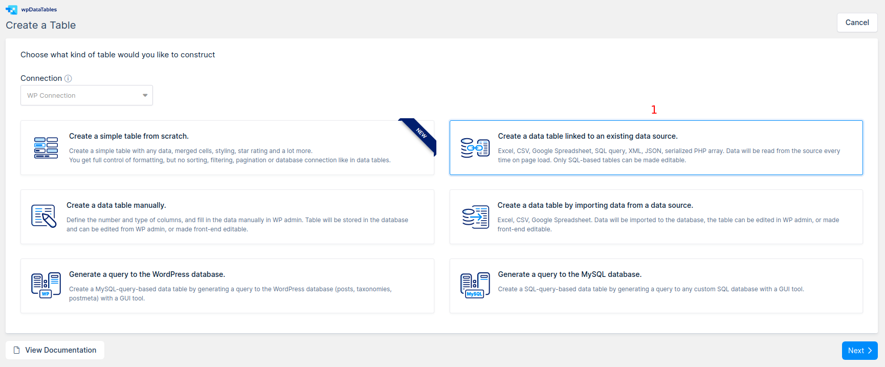 creating-mysql-wpdatatable