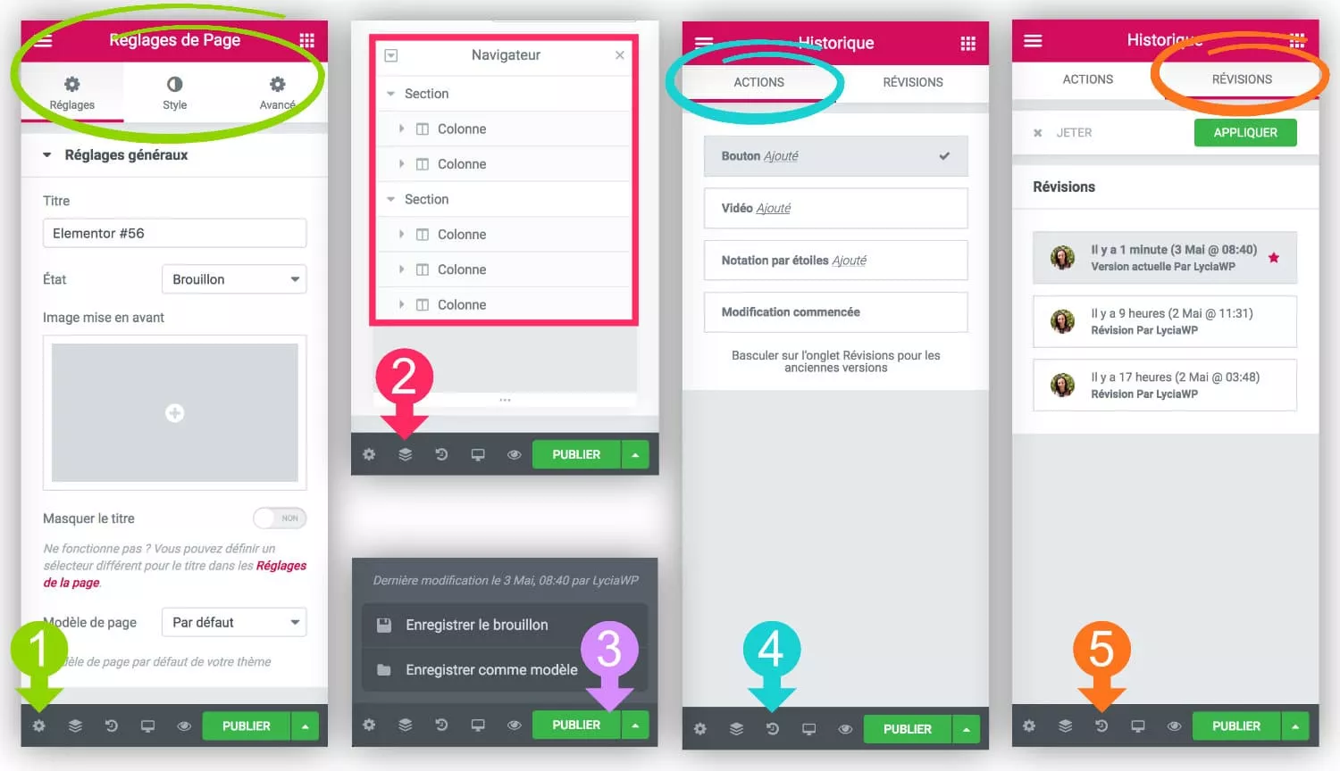 25 reglages caches autres réglages d'Elementor