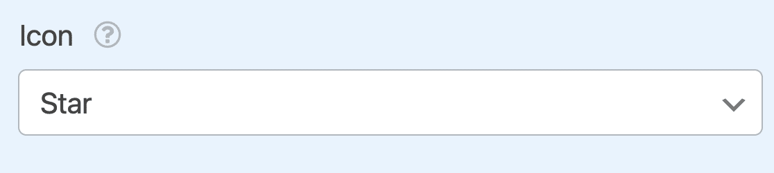 rating-icon - WPForms Choosing a Rating icon in the advanced field options