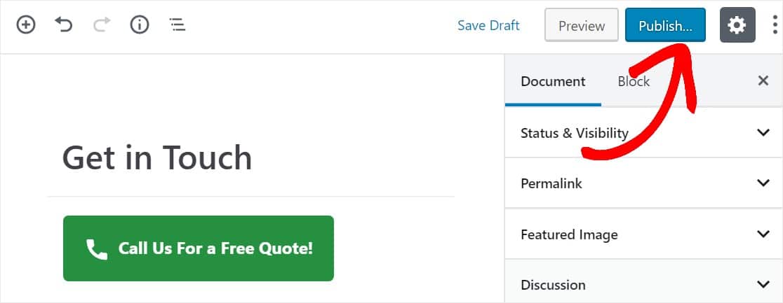 add call us button to wordpress website - WPForms adicionar botão "contacte-nos" ao sítio web wordpress