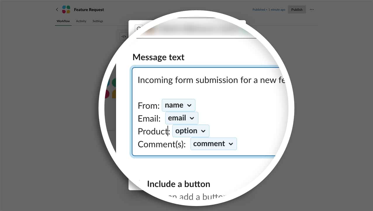 send-message-to - WPForms crie a mensagem que será postada para selecionar com uma combinação de texto e as variáveis que você adicionou na última etapa