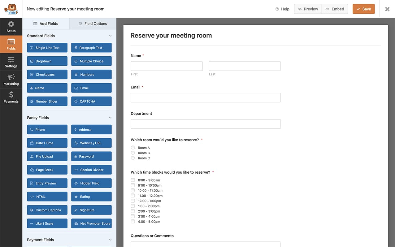 form-pages-form - WPForms first you will need to create your form