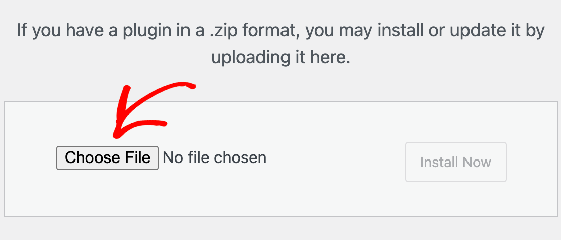add-new-plugin-choose-file - WPForms Schaltfläche "Datei auswählen