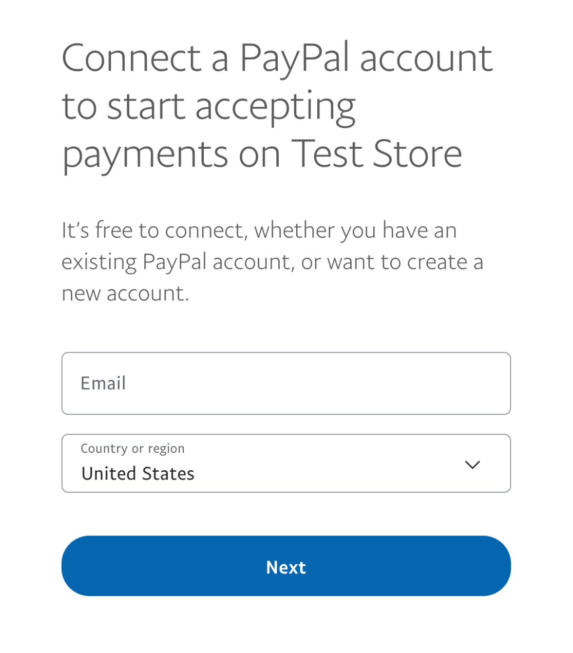 Connect to PayPal Modal Window janela-modal de ligação ao PayPal