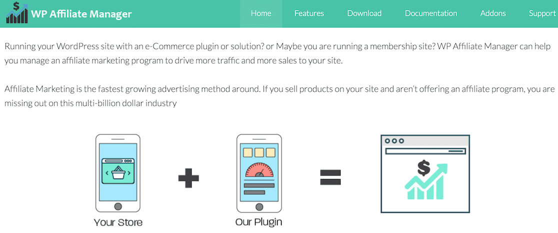 WP Affiliate Manager Website - WPForms Website do WP Affiliate Manager
