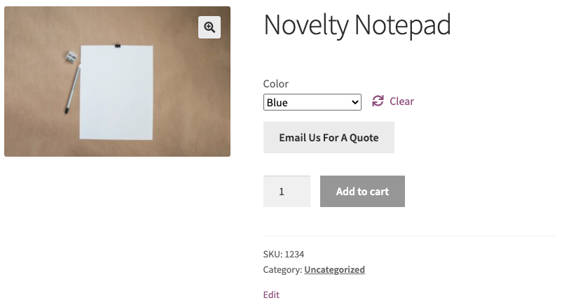 6 - WooCommerce Hide Product Variation Prices Product Page