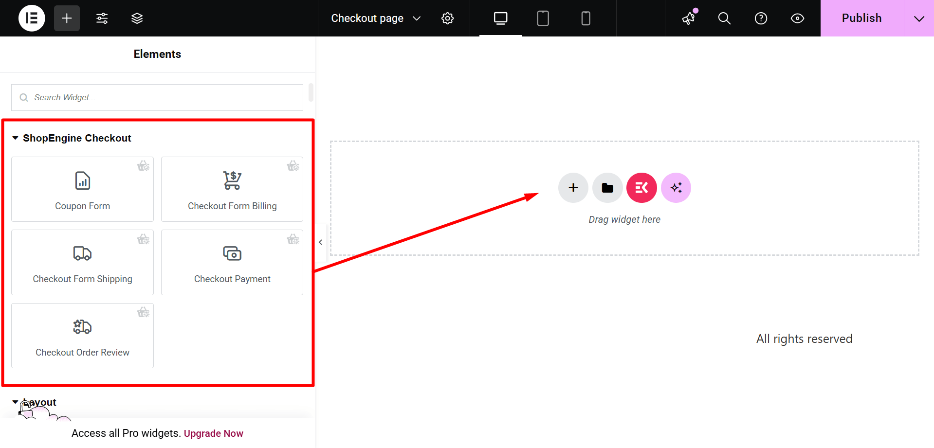 Beautify WordPress checkout page template with ShopEngine, the WooCommerce checkout plugin