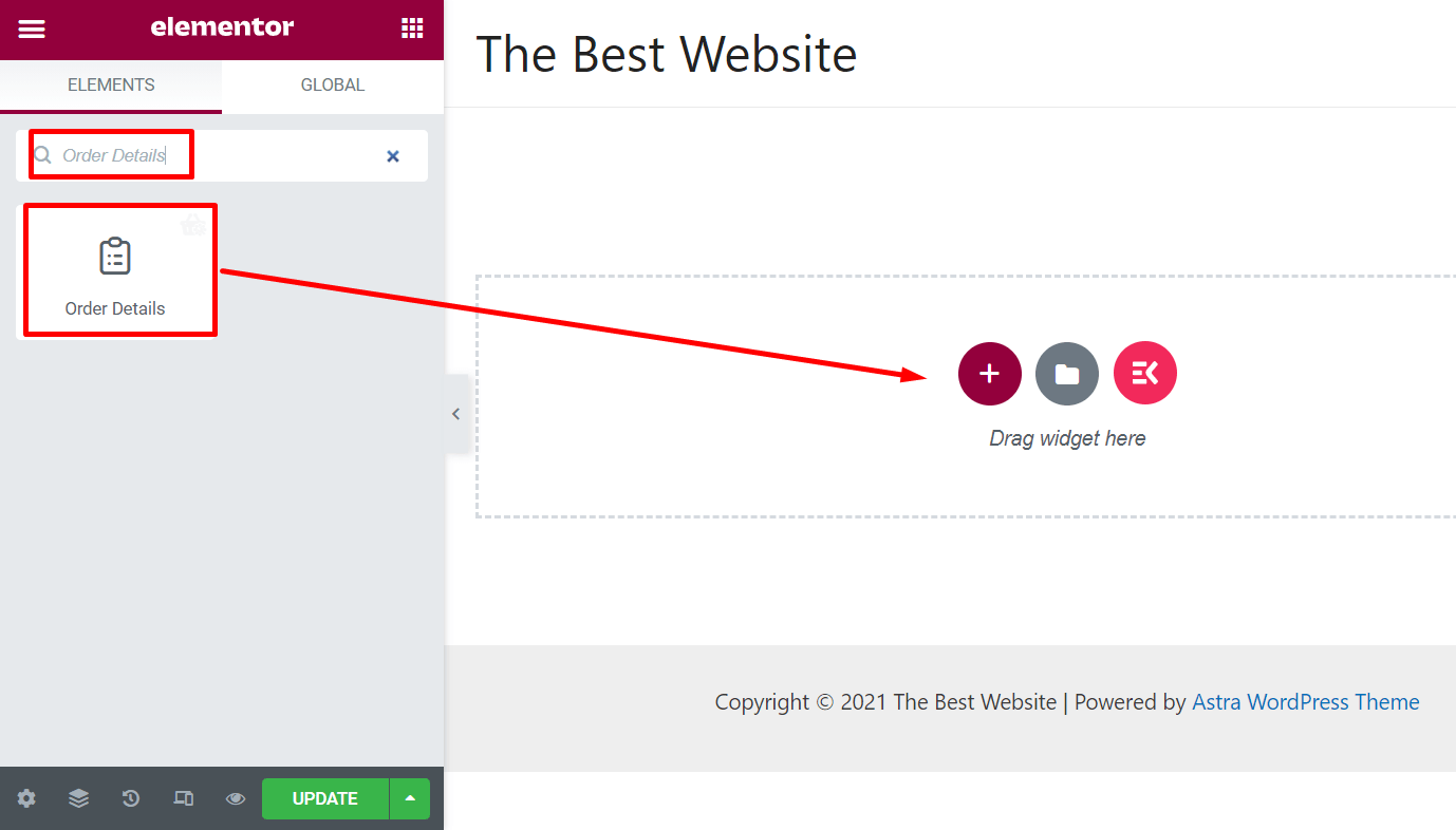 how to add order details in woocommerce store