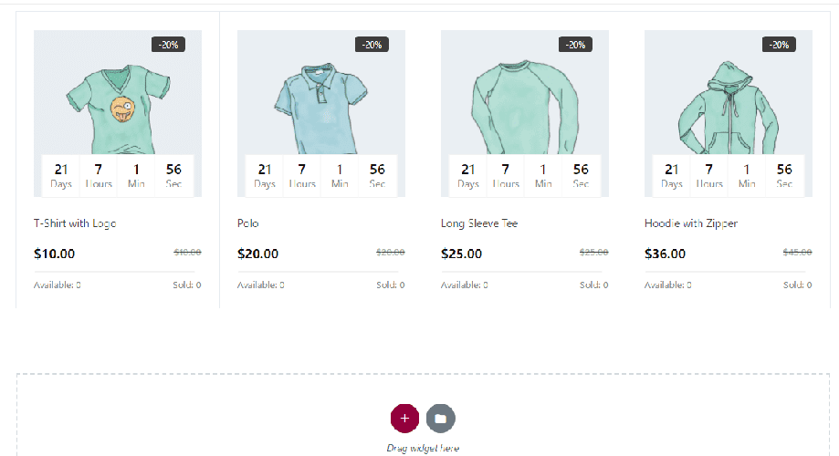WordPress flash sale countdown timer preview