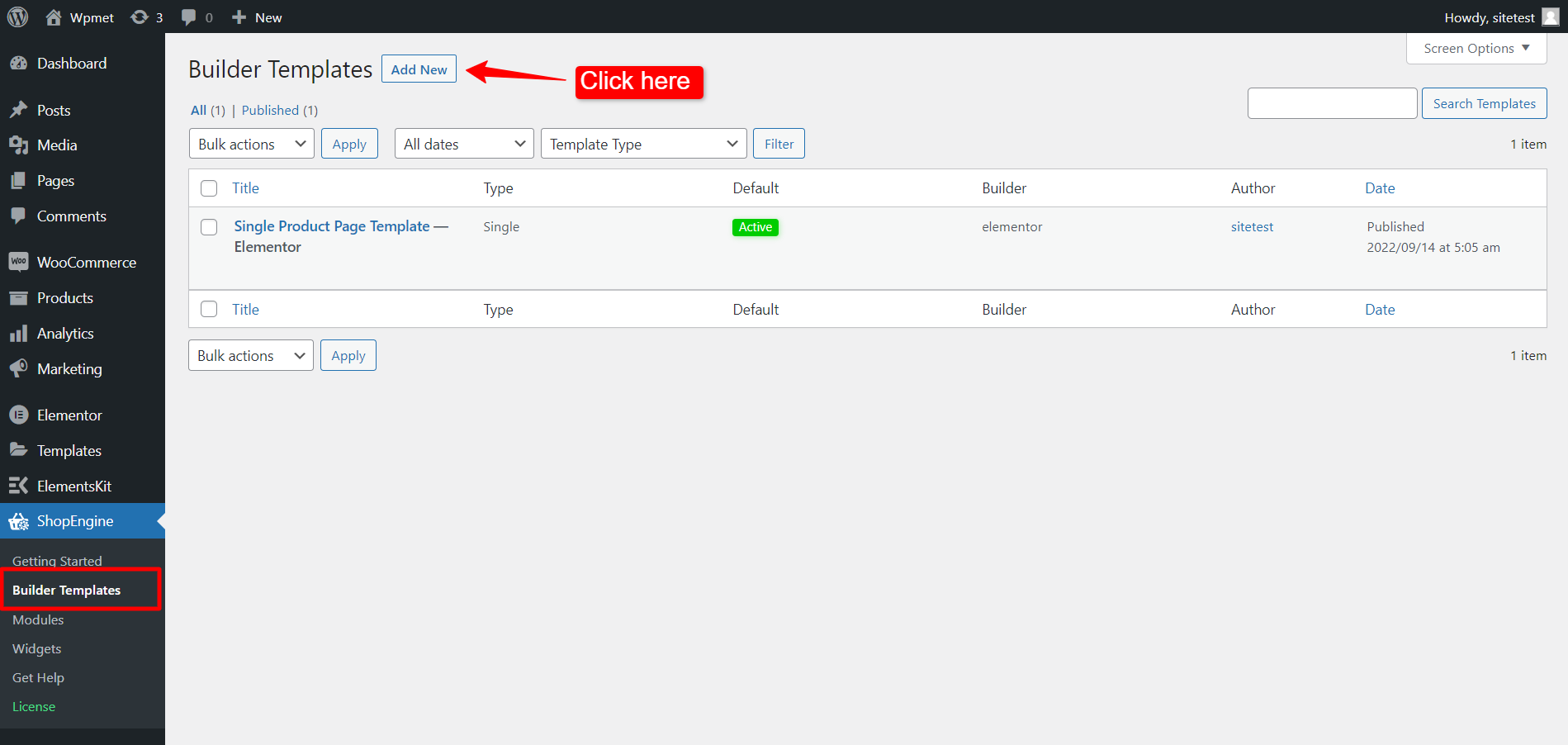 Add a new template for quick view module