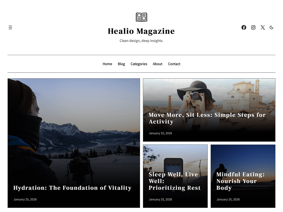 Healio Magazine | Free WordPress Theme