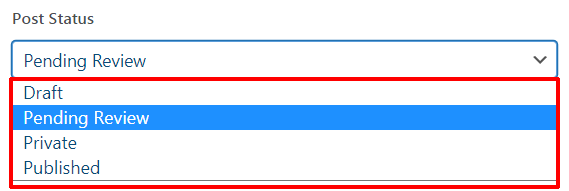 Post Status Allow Guest Post Submission on WordPress