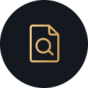 glossary icon with search symbol