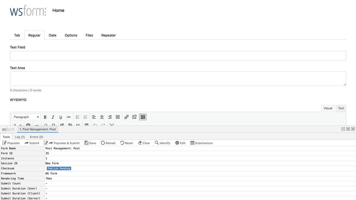 WS Form PRO - JetEngine Integration - Preview Form