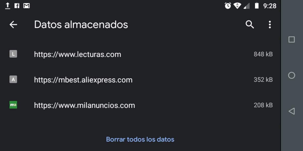 Clear temporary data Chrome
