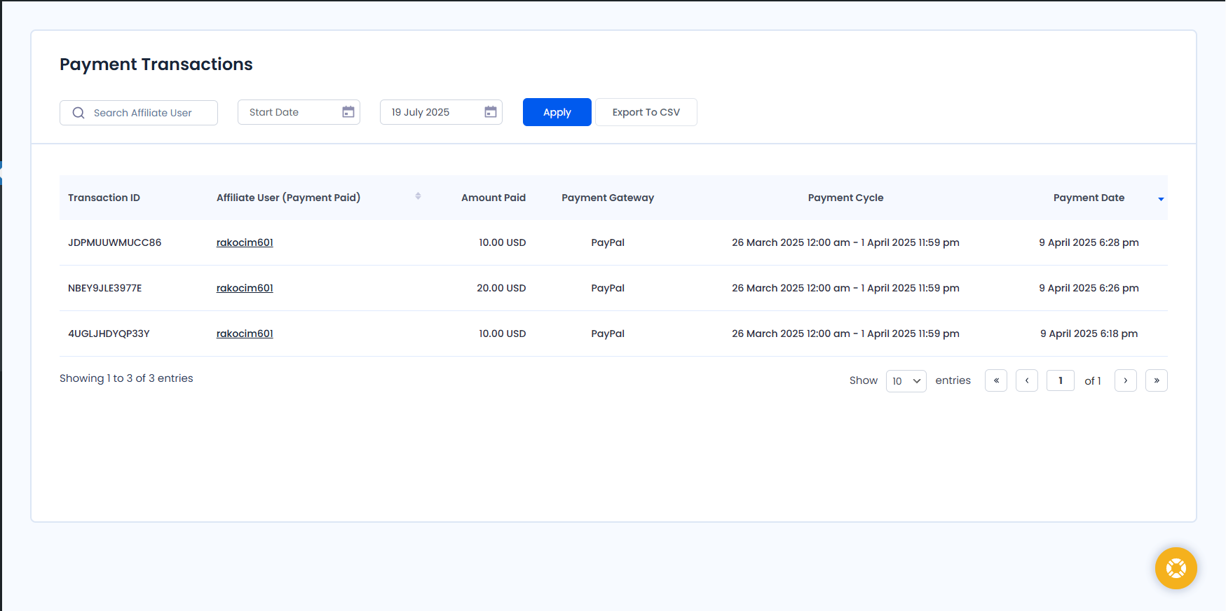 ARMember Affiliate Payouts