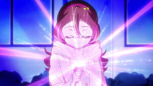 咲良うたの手にしたキラキライトが光を放つ©ABC-A・東映アニメーション