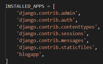 INSTALLED_APPS